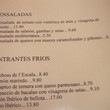 La Llar dels Pescadors - menu starters