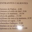 La Llar dels Pescadors - menu hot starters