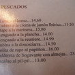 La Llar dels Pescadors - Menu fish