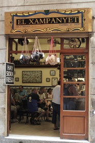 Typical tapas bar in Barcelona