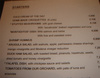 L'Imprevist - the starters menu L'Imprevist - the starters menu