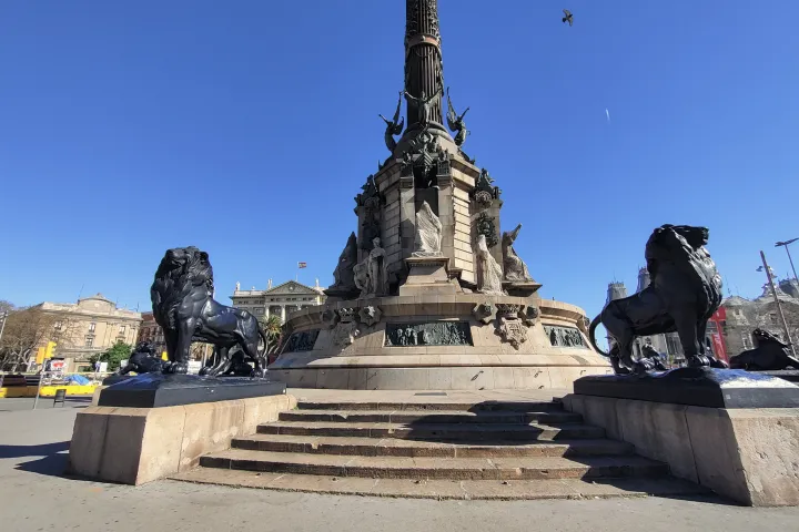 Columbus Monument - The Base of the Column