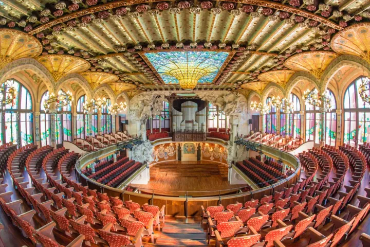 Palau de la Música Catalana, Der große Konzertsaal.