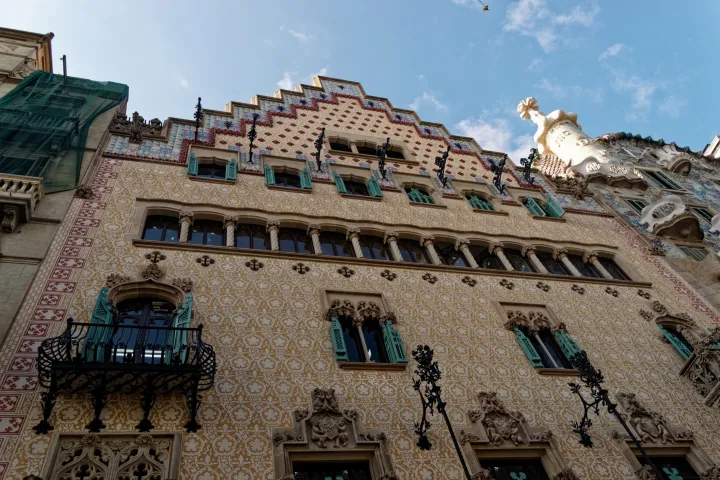 Les façades voisines de la Casa Amatller et de la Casa Batlló sur le Passeig de Gràcia