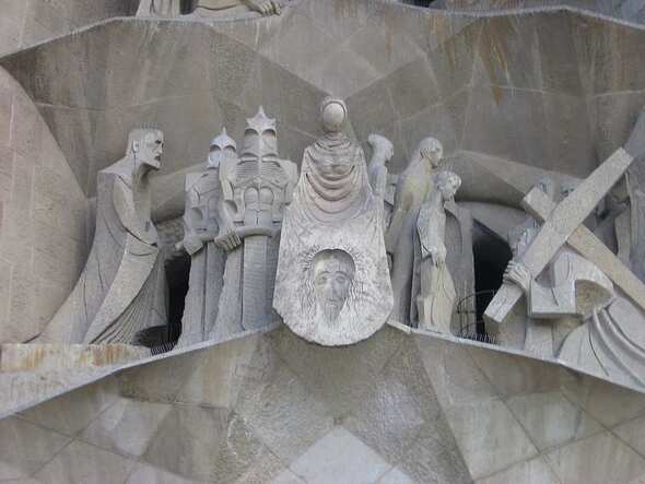 Sagrada Família Passionsfassade Sagrada Família Passionsfassade
